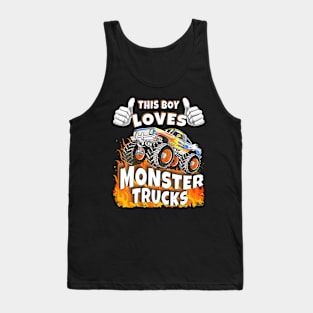 This Boy Loves Monster Trucks Tank Top